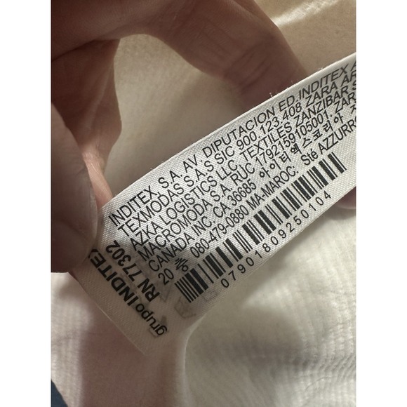 Zara Limited Edition Seamless Crop Top Viral Rhinestone Fringe Hem Sz XS/S - Picture 9 of 10